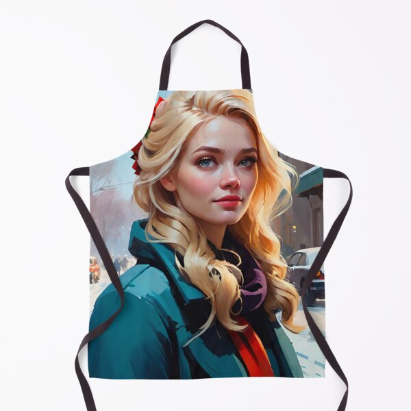 Item preview, Snowbound Beauty: Elegant Blonde Woman in Winter Wonderland designed and sold by GrizzlyCollective.