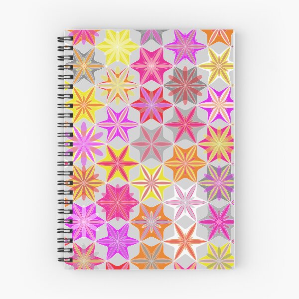 Item preview, Hexagonal flowers - pinks and yellow designed and sold by Colourcoder.