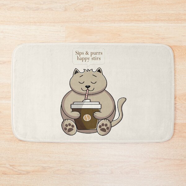 Item preview, sips & purrs happy stirs designed and sold by Cheerist .