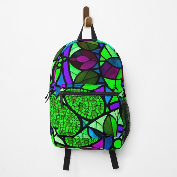 Item preview, Emerald Harmony: Green Stained Glass Pattern Design designed and sold by GrizzlyCollective.
