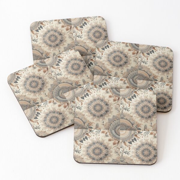 Item preview, Opulent Nature-Inspired Bedding Set with Golden Accents designed and sold by VivoVita.
