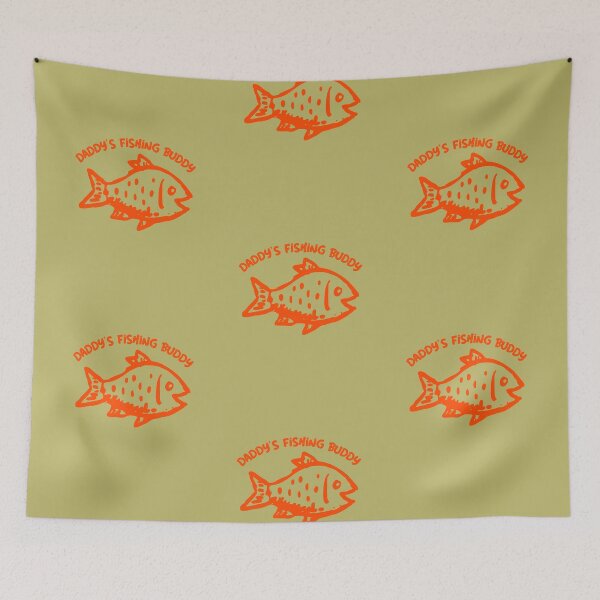 Item preview, Father's Day Gifts for Dad - Daddy's Fishing Buddy - Orange Kids T-Shirt designed and sold by Rsn4AllSeasons.