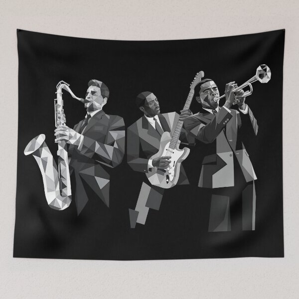 Item preview, JAZZ CLUB, abstract geometric art, designed and sold by Danicus666.
