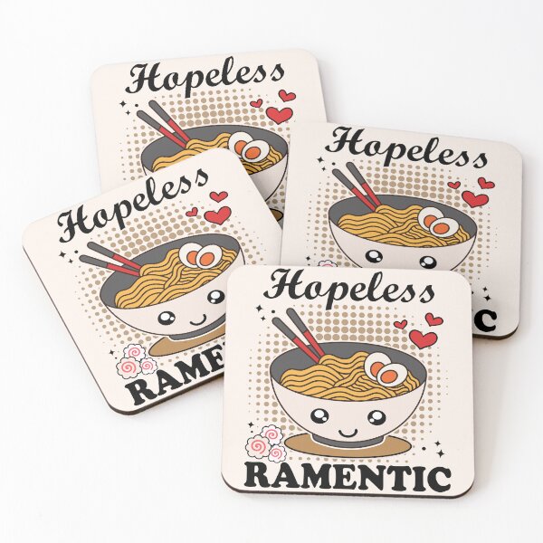 Item preview, Hopeless Ramentic | Cute and Funny Romantic Ramen Noodles  designed and sold by PearlMoonGrapes.