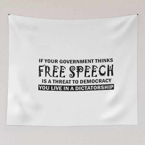 Item preview, If Your Government Thinks Free Speech Is a Threat To Democracy You Live In A Dictatorship designed and sold by anaotradnova.