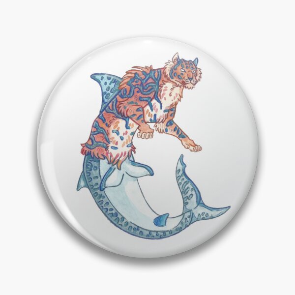 Item preview, Tiger shark mermaid designed and sold by kryuktheartisan.