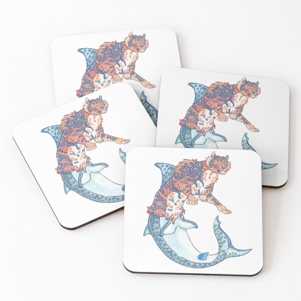 Item preview, Tiger shark mermaid designed and sold by kryuktheartisan.