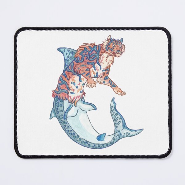 Item preview, Tiger shark mermaid designed and sold by kryuktheartisan.