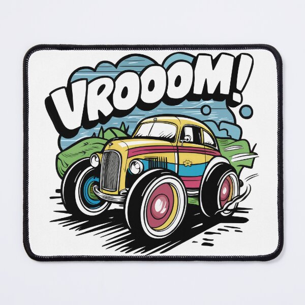 Item preview, Comic Car Vrooom! Comic Style Car designed and sold by Quirky Shirts.