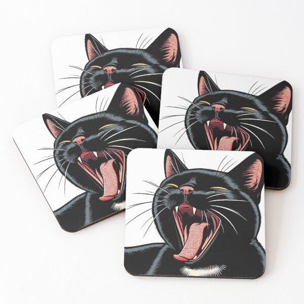 Item preview, Cat yawning designed and sold by NinjaL11.