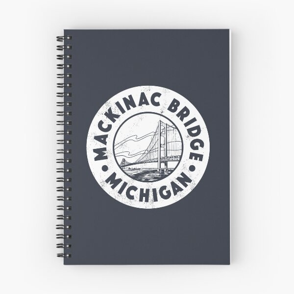 Item preview, Vintage Mackinac Bridge Circle Badge designed and sold by deadmansupplyco.