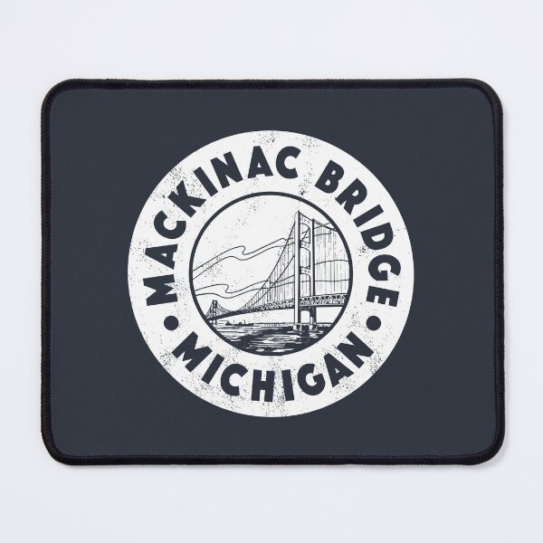 Item preview, Vintage Mackinac Bridge Circle Badge designed and sold by deadmansupplyco.