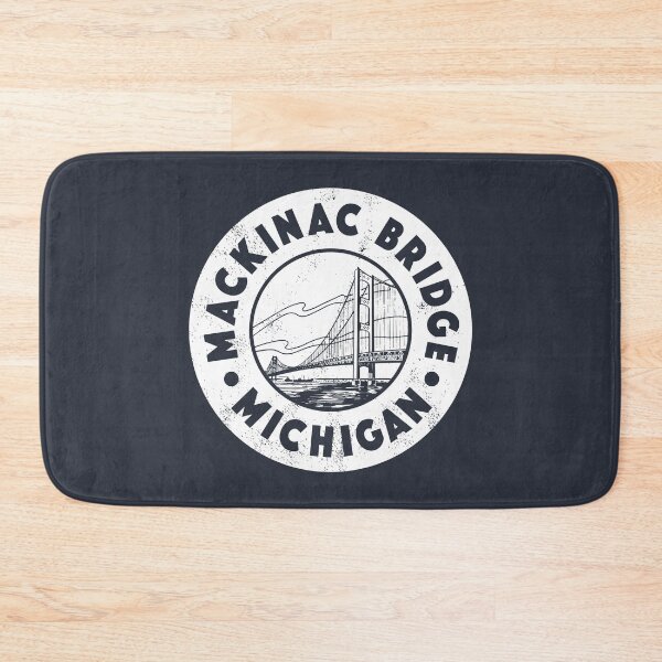 Item preview, Vintage Mackinac Bridge Circle Badge designed and sold by deadmansupplyco.