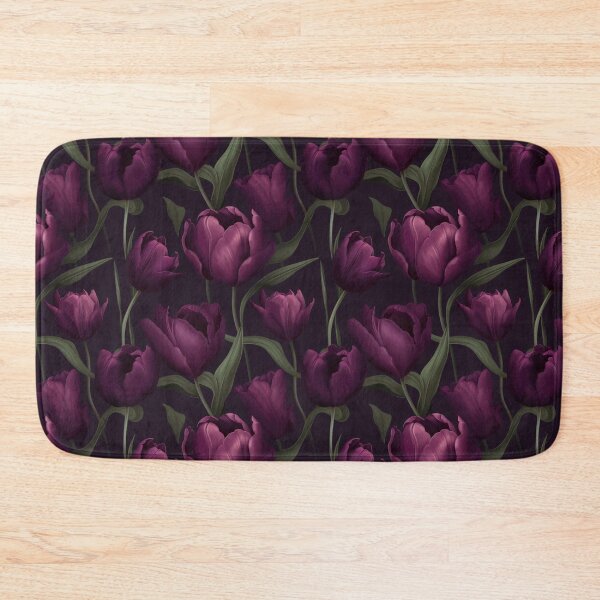 Item preview, Purple Tulips - dark florals designed and sold by PeachyLitchi.