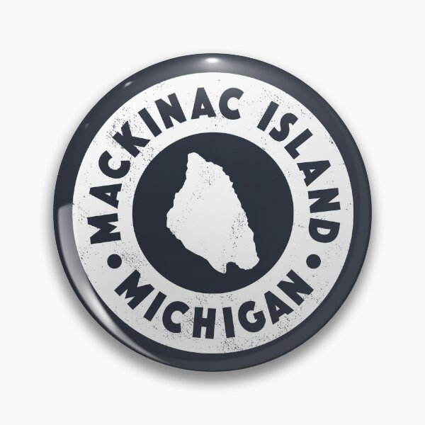 Item preview, Vintage Mackinac Island Circle Badge designed and sold by deadmansupplyco.