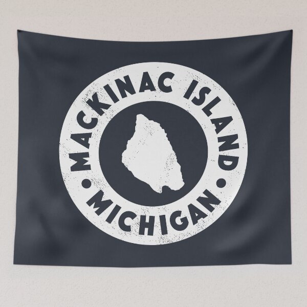 Item preview, Vintage Mackinac Island Circle Badge designed and sold by deadmansupplyco.