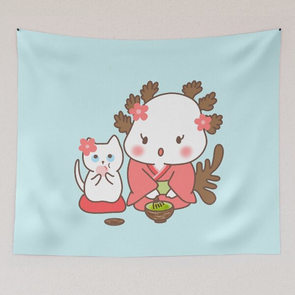Item preview, Matcha yori Dango-抹茶より団子-Haato the Gang of Salamander-Axolotl designed and sold by lazycat14.