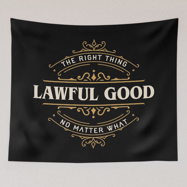 Item preview, Lawful Good Funny Tabletop RPG Alignment designed and sold by pixeptional.