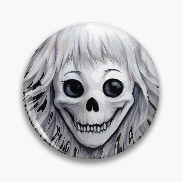 Item preview, Smiling skull designed and sold by Attic-Junk.