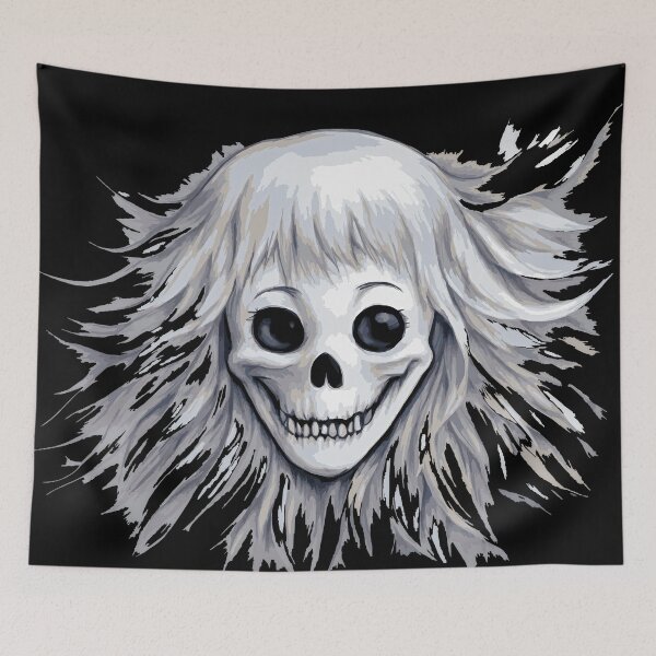 Item preview, Smiling skull designed and sold by Attic-Junk.