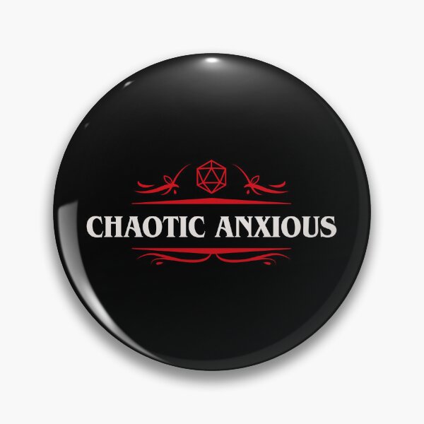Item preview, Chaotic Anxious Funny Tabletop RPG Alignment designed and sold by pixeptional.