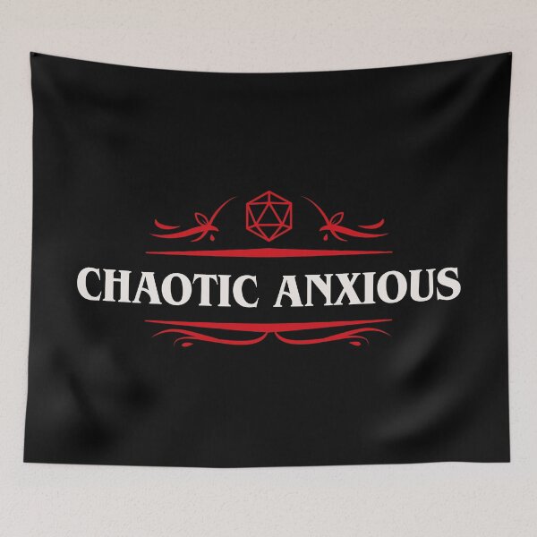 Item preview, Chaotic Anxious Funny Tabletop RPG Alignment designed and sold by pixeptional.