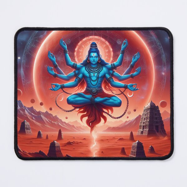 Artikelvorschau, Shiva auf dem Mars - Generative Outsider Art entworfen und verkauft von deepglitchart.