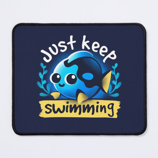Item preview, cute just keep swimming designed and sold by NemiMakeit.