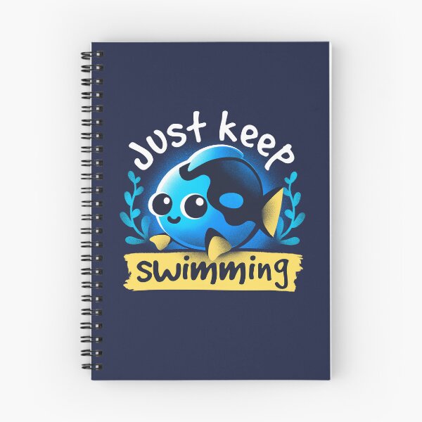 Item preview, cute just keep swimming designed and sold by NemiMakeit.