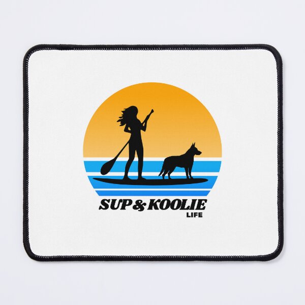 Item preview, SUP and Koolie Standup Paddleboarding Dog Mom designed and sold by Guarddogdrive.