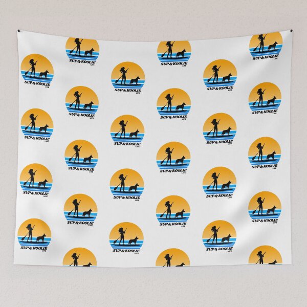 Item preview, SUP and Koolie Standup Paddleboarding Dog Mom designed and sold by Guarddogdrive.