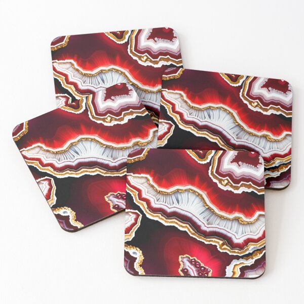 Item preview, Ruby , Garnet , Abstract , Planet , Swirls , Painting , Poster , Gold , anime posters , anime stickers Sticker designed and sold by fineartstyles4u.