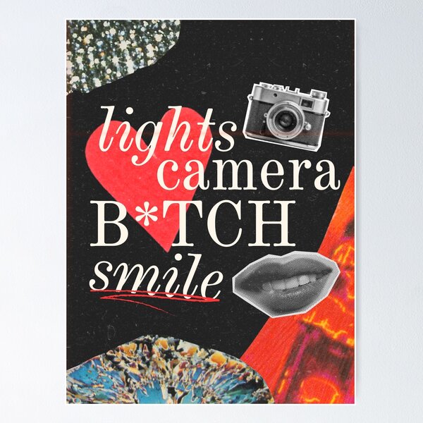 I can do it with a broken heart lyrics collage Poster