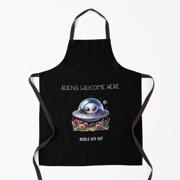Item preview, Aliens welcome here - World UFO Day designed and sold by Pflugart.