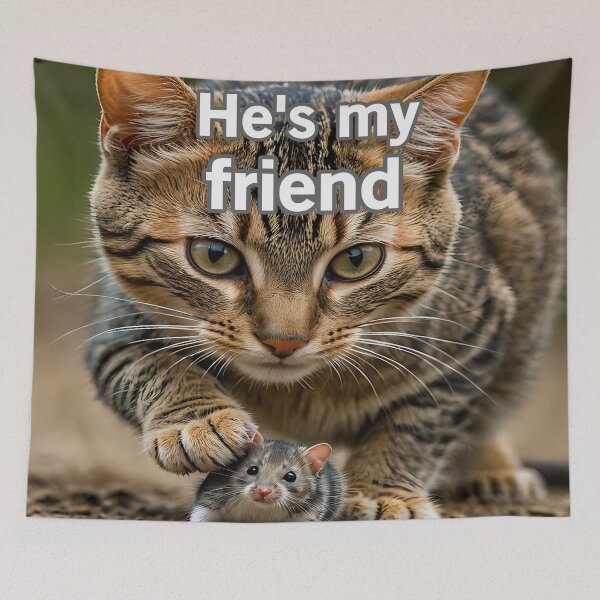 Item preview, He's My Friend  designed and sold by Surreallytee.