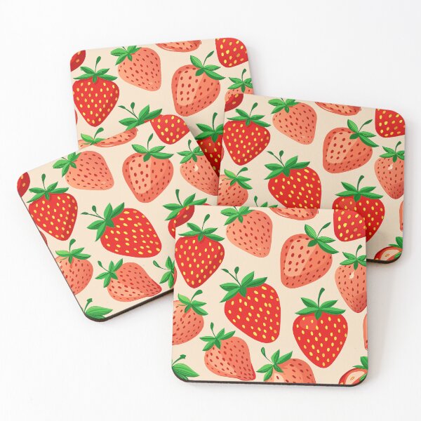 Item preview, Strawberry Fruit Pattern designed and sold by Bunmigraphics .