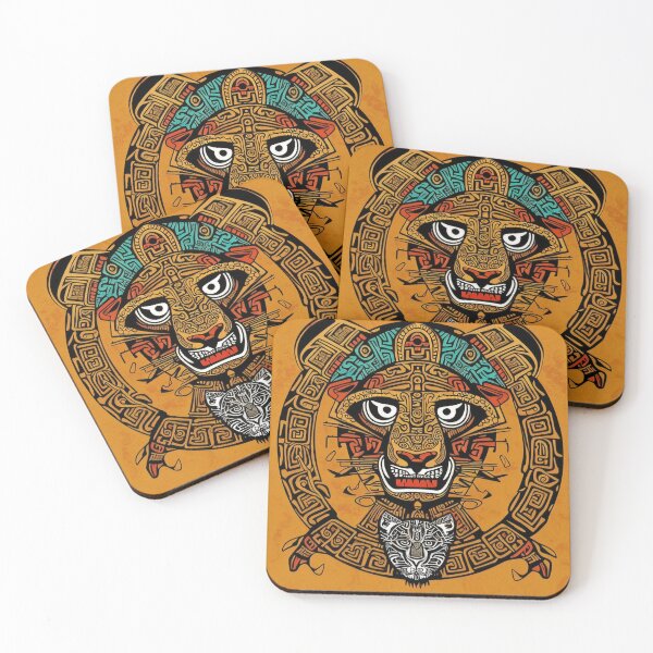 Item preview, Abstract , Aztec , Maya , Mexica , Jaguar , Copper , Gold , Orange , Warrior , Painting , Poster , anime posters , anime stickers , iPhone Case , Wall Art designed and sold by fineartstyles4u.