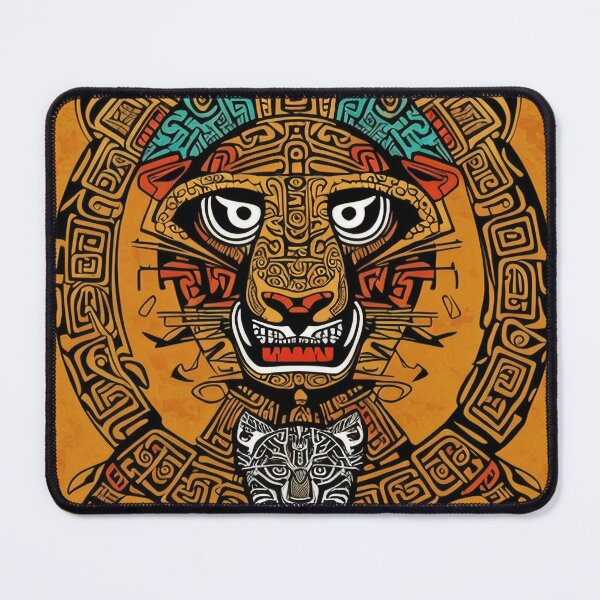 Item preview, Abstract , Aztec , Maya , Mexica , Jaguar , Copper , Gold , Orange , Warrior , Painting , Poster , anime posters , anime stickers , iPhone Case , Wall Art designed and sold by fineartstyles4u.