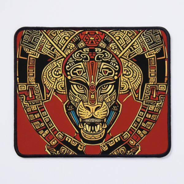 Item preview, Abstract , Aztec , Maya , Mexica , Jaguar , Copper , Gold , Red , Warrior , Painting , Poster , anime posters , anime stickers , iPhone Case , Wall Art designed and sold by fineartstyles4u.
