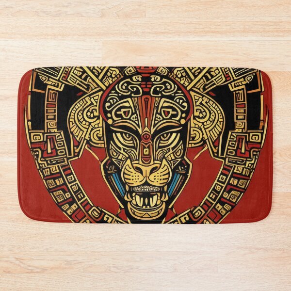 Item preview, Abstract , Aztec , Maya , Mexica , Jaguar , Copper , Gold , Red , Warrior , Painting , Poster , anime posters , anime stickers , iPhone Case , Wall Art designed and sold by fineartstyles4u.