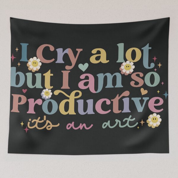 Item preview, I Cry A Lot But I am So Productive.. designed and sold by NERoots.