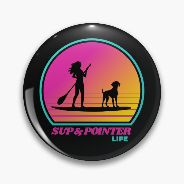 Item preview, Retro SUP & Pointer Life Paddleboarding Shorthaired Pointer Mom designed and sold by Guarddogdrive.