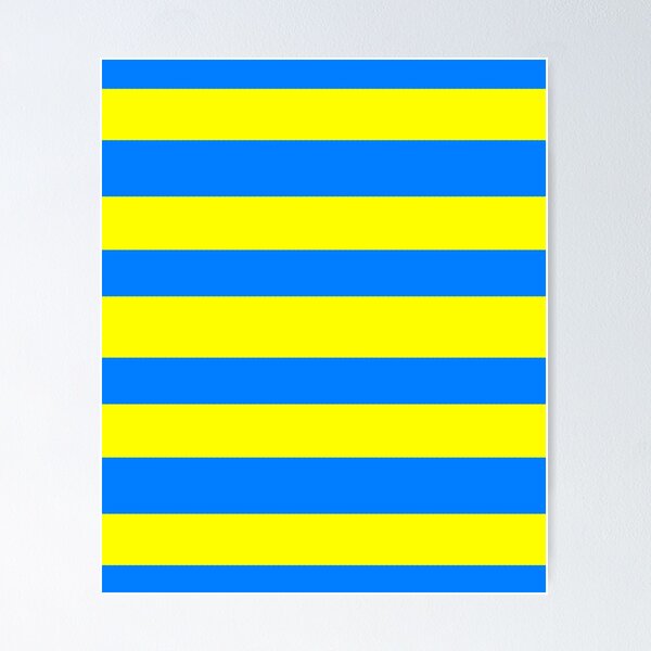 Item preview, Yellow and Blue solid stripes designed and sold by Michael Stewart.