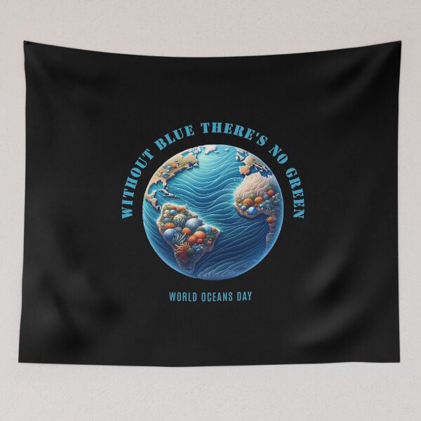 Item preview, Without blue there is no green - World Oceans Day designed and sold by Pflugart.