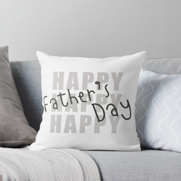 Item preview, Happy Fathers Day in GRAY.  designed and sold by Ribbin sri.