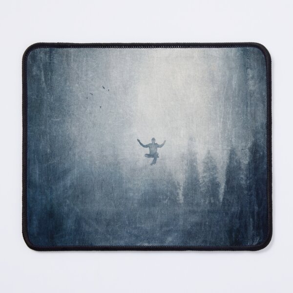 Item preview, Inner Peace - Monochrome Surreal and Moody Landscape designed and sold by Dyrk Wyst Redbubble Shop.