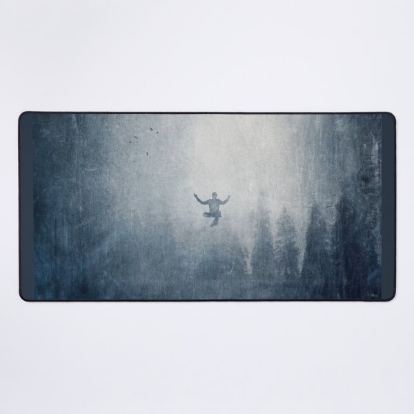 Item preview, Inner Peace - Monochrome Surreal and Moody Landscape  designed and sold by Dyrk Wyst Redbubble Shop.