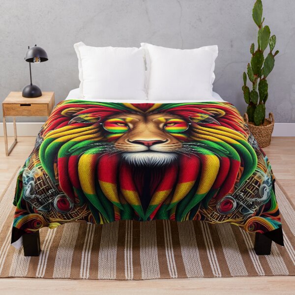 Artikelvorschau, WILD CAT, CHILL, RASTAFARI, RASTA LION, JAMAIKA, ROOTS, PEACE, REGGAE, SOMMERFESTIVAL entworfen und verkauft von GingerWolfArt.