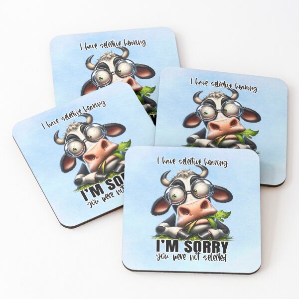 Item preview, Sarcastic Cow With Selective Hearing designed and sold by MysticOzzy.