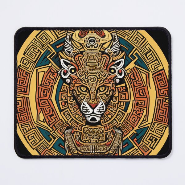 Item preview, Abstract , Aztec , Maya , Mexica , Jaguar , Copper , Yellow , Orange , Warrior , Painting , Poster , anime posters , anime stickers , iPhone Case , Wall Art designed and sold by fineartstyles4u.